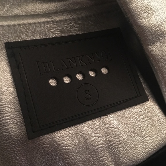Blank NYC Silver Leather Jacket - Picture 2 of 3